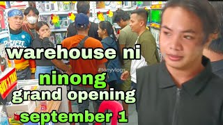 warehouse ni ninong taytay public market soft opening pala dagsa ng mga taotonyvlogs [upl. by Esiuqram]