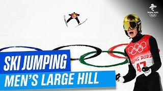 Ski Jumping  Mens Individual Large Hill Final  Full Replay  Beijing2022 [upl. by Ojibbob393]