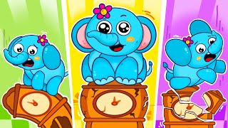 Hickory Dickory Dock with Elephant  MORE Kids Songs amp Nursery Rhymes By Toby And Friends [upl. by Nayek]