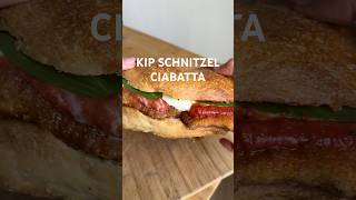 ✨KIP SCHNITZEL BROODJE✨ check mijn Tiktok voor recept kip schnitzel ciabatta broodje recept [upl. by Erait24]