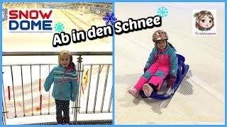 WIR GEHEN SCHLITTEN FAHREN ❄️ Rodeln im Snow Dome ❄️ FMA im Schnee ❄️ Auf dem Spielplatz [upl. by Skiest]