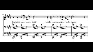 Nacht und Träume F Schubert Score Animation [upl. by Nawed]