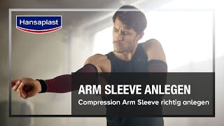 Sport Compression Arm Sleeve richtig anlegen  Hansaplast [upl. by Nosae]