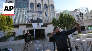 Major damage caused after Syrians storm Iranian embassy in Damascus [upl. by Snow123]