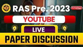 RAS PRE 2023  Complete Paper Discussion  RAS Pre Answer Key  Springboard Academy [upl. by Kcirdaed]