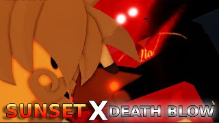 SUNSET X DEATH BLOW CUTSCENE 🔥 Roblox The Strongest Battlegrounds [upl. by Lipinski]