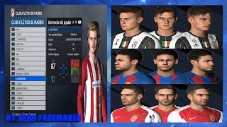 PES 2017 PC  Pack De Faces Actualizadas By Bebo Facemaker [upl. by Marybelle]