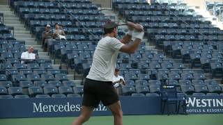 Juan Martin Del Potro 2018 US Open Tennis Practice [upl. by Hedda]