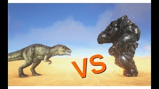 Giganotosaurus vs Lava Golem  ARK Survival Evolved  Cantex [upl. by Fernand904]