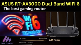 ASUS AX3000 Dual Band WIFI 6 Router  Best AiMesh setup  Best Gaming Router [upl. by Pompei417]