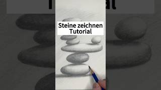 Steine realistisch zeichnen Tutorial  Lerne realistisch zeichnen zeichnenlernen zeichenidee [upl. by Eibrik]