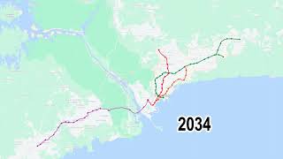 Evolución del Metro de Panamá 2014  2044 [upl. by Barrow190]