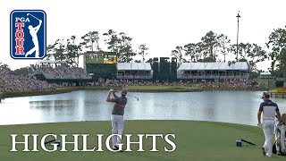 TPC Sawgrass No 17 highlights from Round 3 of THE PLAYERS [upl. by Halehs913]