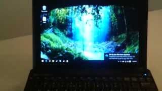 MSI Wind U100 netbook running Windows 10 [upl. by Alac876]