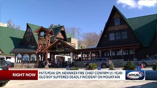 Pats Peak GM Henniker Fire Chief confirm 15yearold boy died after incident on mountain [upl. by Heyward819]