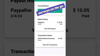 Surveys on the Go Money making apps using cell 📲 [upl. by Winonah794]