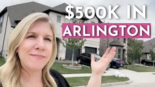 WHAT YOU CAN GET FOR 500K IN ARLINGTON TEXAS  Arlington TX Homes for Sale May 2022 [upl. by Nosnaj]