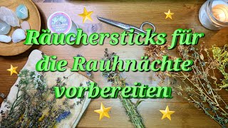 30 Räuchersticks für die Rauhnächte [upl. by Ahtelrac375]