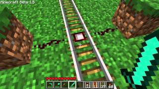 Minecraft Tutorial  Powered amp Detector Rails [upl. by Ahsaelat]