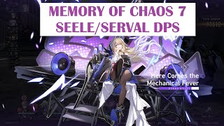 Honkai Star Rail Memory Of Chaos Stage 7 Full 3 Star Clear SeeleServal DPS [upl. by Hilbert455]