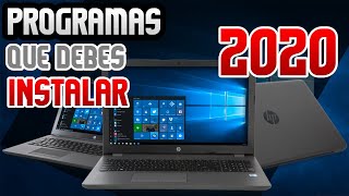 Programas Esenciales para después de formatear 20202021 [upl. by Keffer]