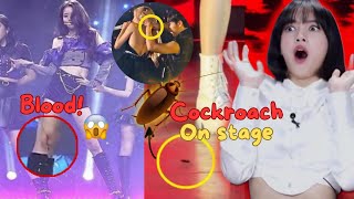 How kpop idols react to the accidents and mistakes on stage True professionalism✨️ [upl. by Krakow957]