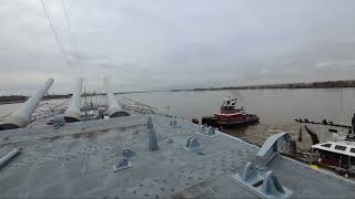 Battleship New Jersey is live Underway to Drydock [upl. by Hoang]