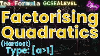 Factorising quadratic equations by groupingAC Type a more than 1 [upl. by Hsur]