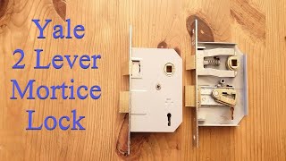 15 Yale 2 Lever Mortice lock picked and gutted [upl. by Barbey]