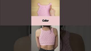 How to Crochet Almond Stitch Crop Top in 4 Easy Steps crochet crochettutorial crochetpattern [upl. by Avera739]