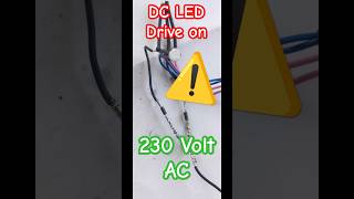 LED drive on 230 Volt AC led 230v 230 leddriver simpleproject [upl. by Esinej]