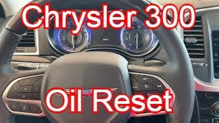 2020 Chrysler 300  Oil Change Light Life Reset [upl. by Enaelem]