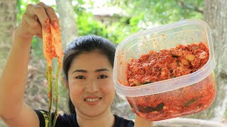 White Radish Kimchi Recipe  Kimchi Recipe making by countryside life TV [upl. by Radmen]