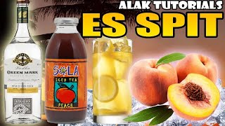 ES SPIT MIX Peach Ice Tea Pero Lasing ka PAYAMAN COCKTAIL  Alak Tutorials 54 [upl. by Tabor]