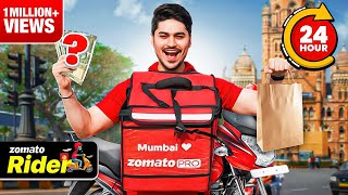 Working 24 HOURS as a ZOMATO RIDER  JokerKiHaveli [upl. by Bill]