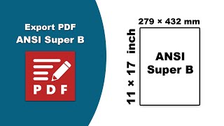 How to convert a pdf to ANSI Super B in PDFXChange Editor [upl. by Goldi244]