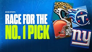 Race for the No 1 Pick in the 2025 NFL Draft Giants Raiders Browns Jaguars amp Titans in the mix [upl. by Decrem]