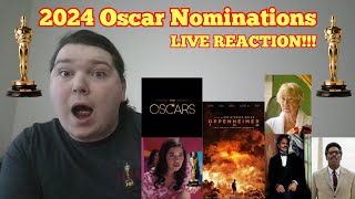 2024 Oscar Nominations  LIVE REACTION [upl. by Hahnert]