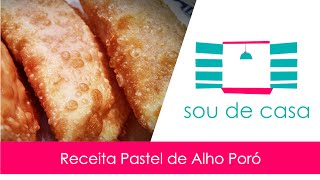 Receita Pastel Alho Poró Vegano [upl. by Roma239]