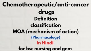 anti cancer drugs [upl. by Yatnuahs769]