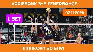 Vakıfbank 32 Fenerbahçe Medicana 02112024 [upl. by Norra]