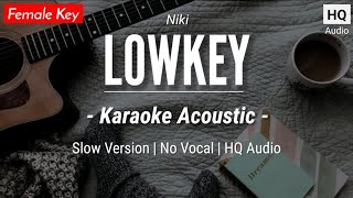 Lowkey Karaoke Acoustic  Niki HQ Audio [upl. by Eeleak]