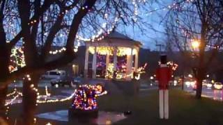 Claremont NH Broad Street Park Christmas Lights [upl. by Fairley]