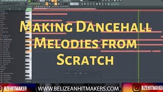 Making Dancehall Melodies from Scratch in FL Studio 2020 [upl. by Iliam]