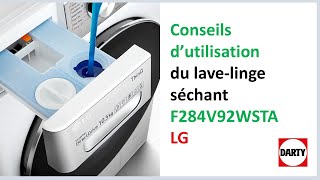 Bien utiliser un lavelinge séchant LG avec autodose [upl. by Anaujik]