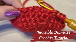 Easy Crochet Tutorial How to crochet the invisible decrease for Amigurumi [upl. by Misaq]