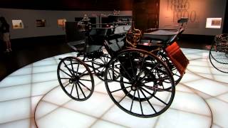 1886 Daimler Motorized Carriage at MercedesBenz Museum Stuttgart Germany 20120331 [upl. by Koerner]