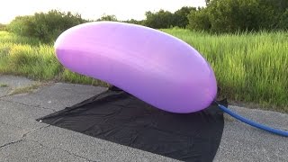 Popping the Giant GL1200 Latex Banner Balloon [upl. by Ytinav]