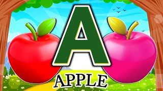 ABC Song ABCD Poem Cartoon Video ABCD Cartoon Mein A For Apple Kids songs SabsePyariPathshala [upl. by Chan]