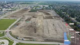 Waukee Towne Center Drone Update June 22 2023 [upl. by Thorlay659]